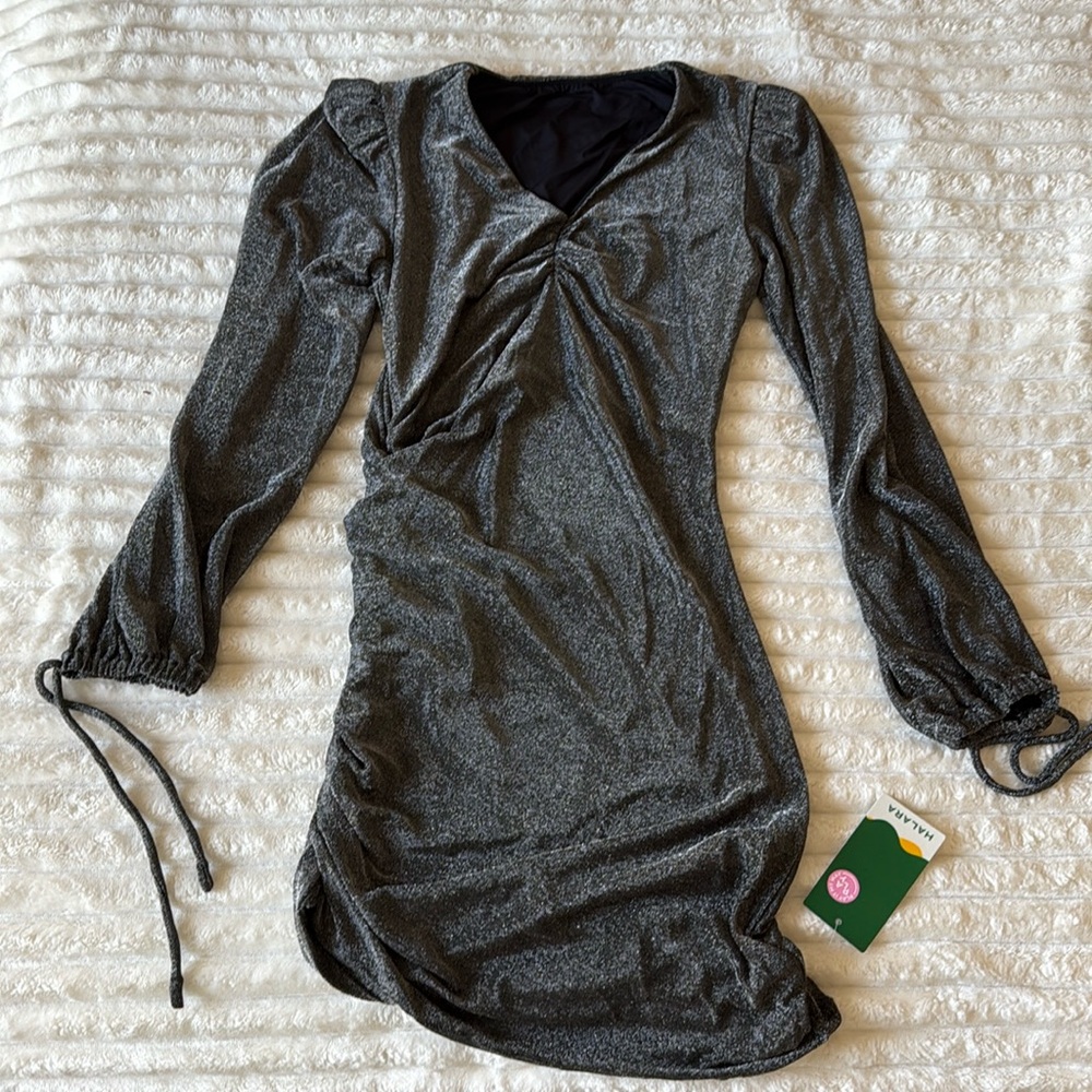 Black, sparkly dress from Halara. NEVER BEEN WORN